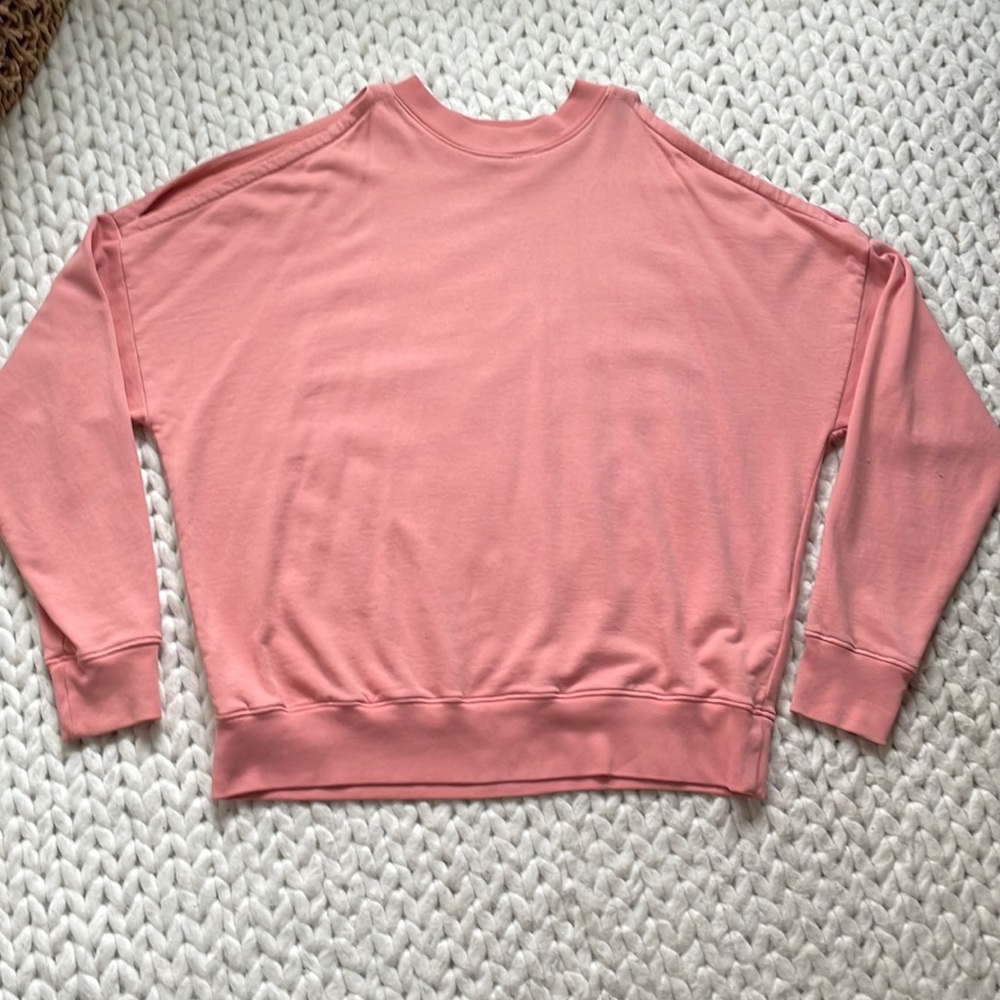 NWOT All Saints salmon sweatshirt with shoulder holes
